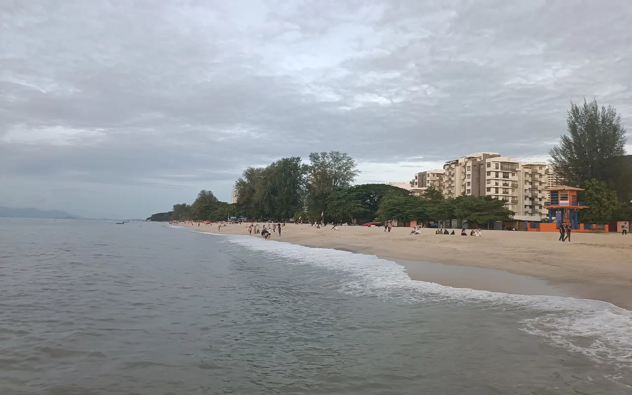 Batu Ferringhi beach on the north coast of Penang