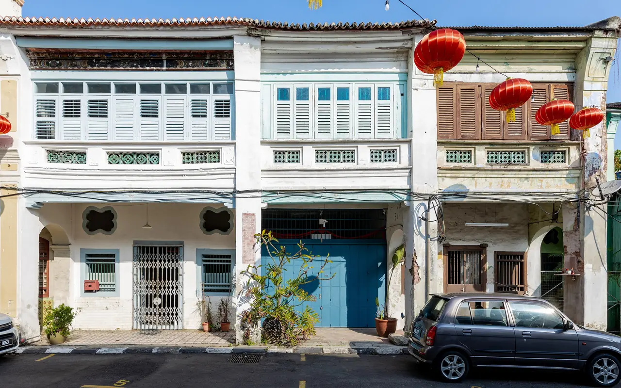 Heritage shophouses in George Town, Penang