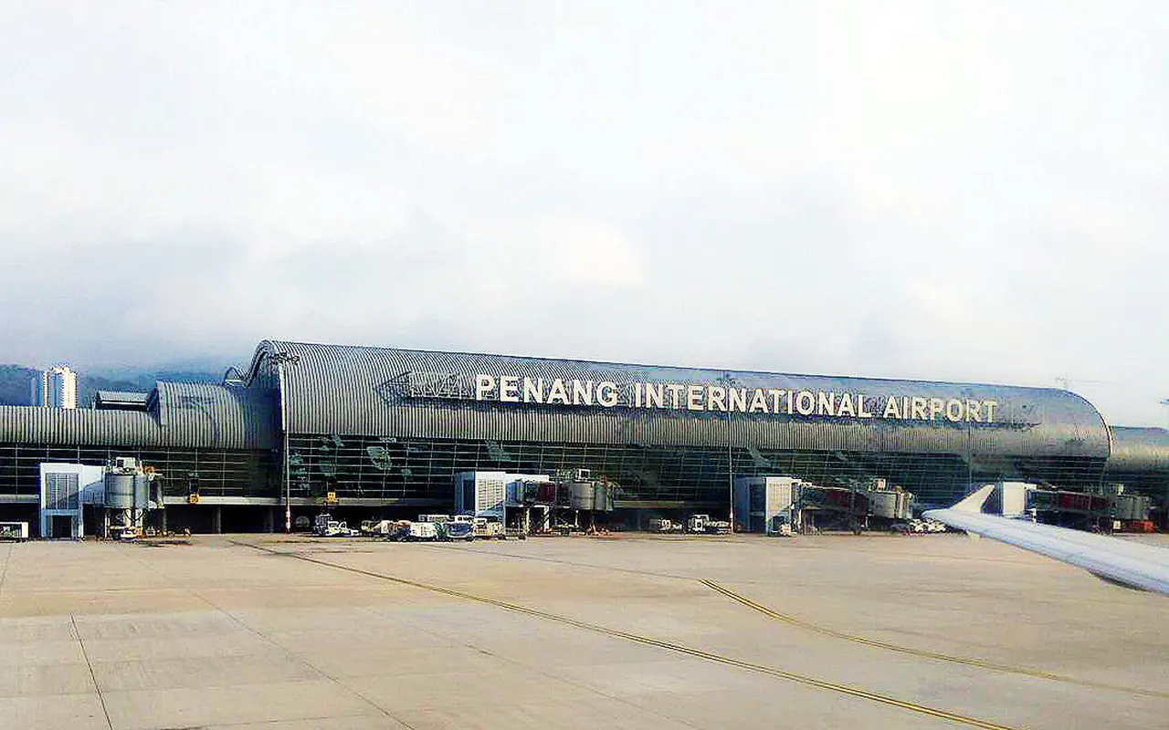 Front of the terminal building at Penang International Airport, Bayan Lepas